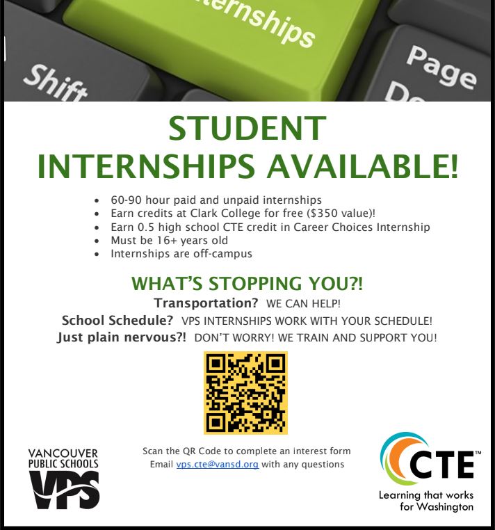 VPS Student Internships Available!